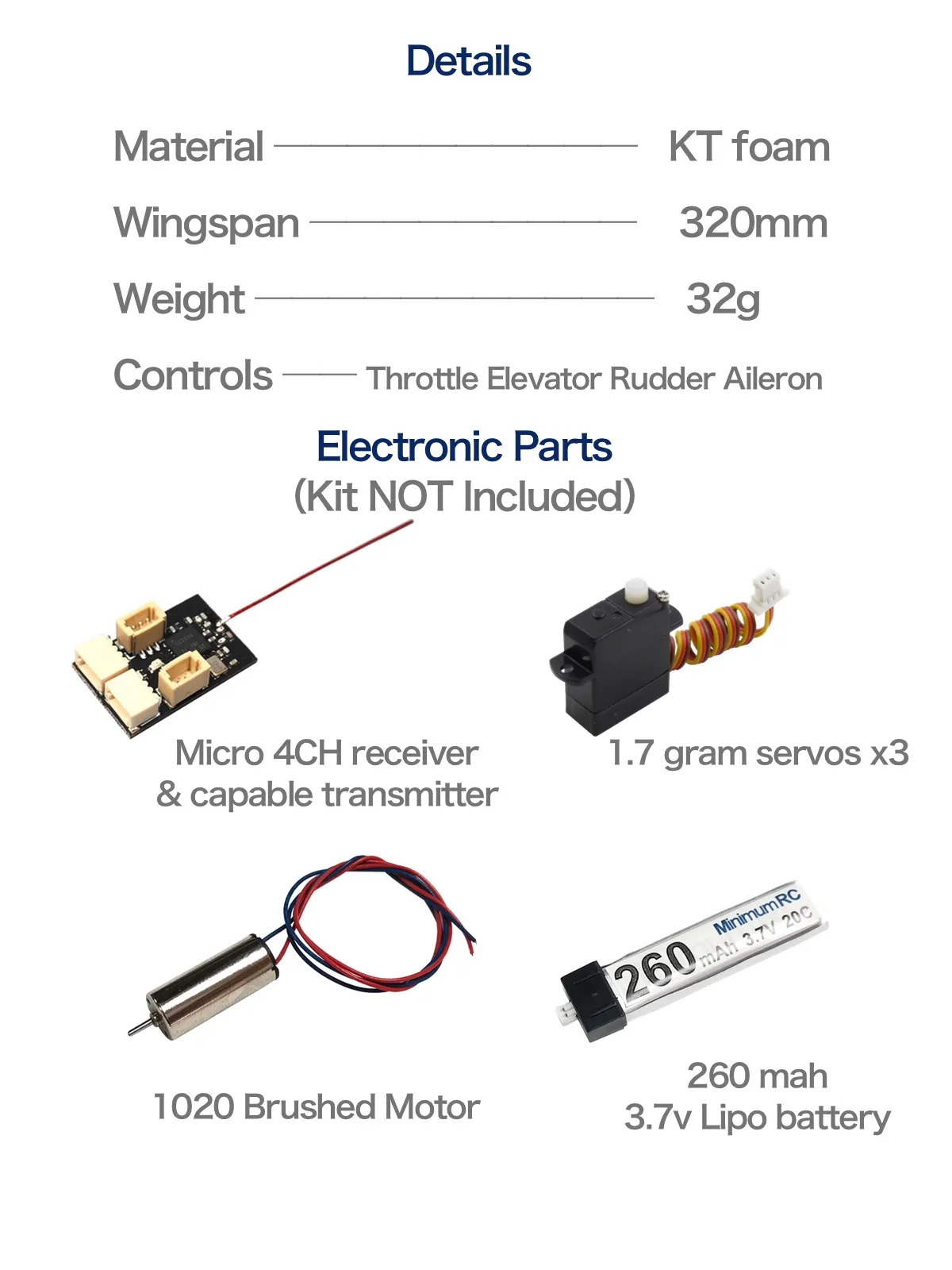 KT-Foam-Micro-RC-Flugzeug-Pinkus-Racer-Aerobatic-mit-320-mm-Spannweite-und-Motorbausatz-1984862-4